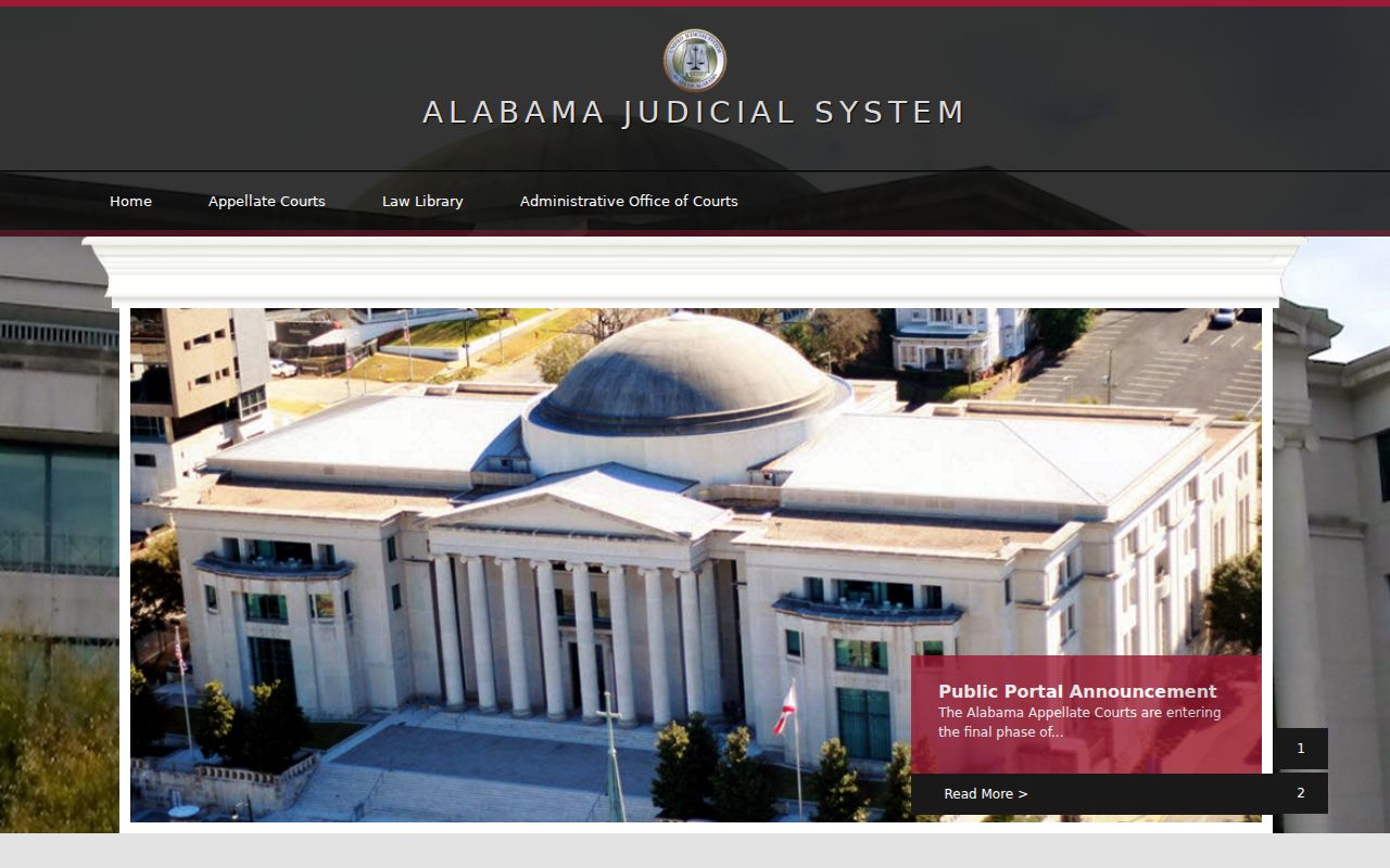 Choctaw County court docket access through the Alabama Unified Judicial System
